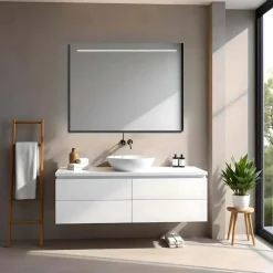 Specchio con fascia retroilluminata VALDUS 100x70 cm