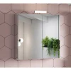 Specchio contenitore bagno 2 ante Akira 71,5x70x15,5 cm