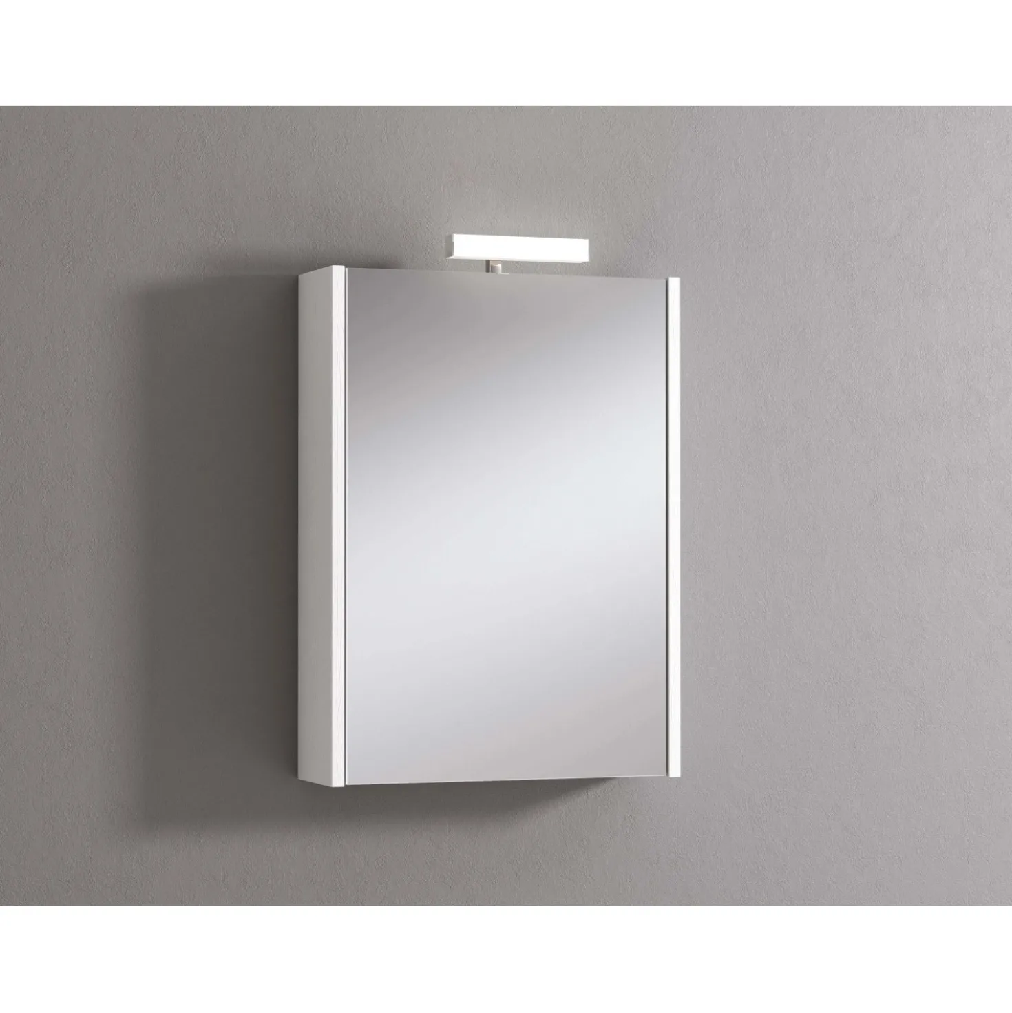 Specchio contenitore con lampada col. bianco 51,5x70x15,5 cm
