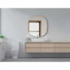 Specchio da bagno Nora Gold LED 70x78 cm