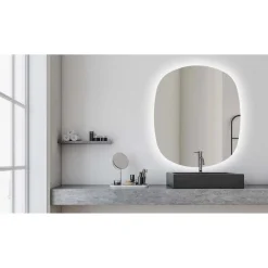 Specchio da bagno Nora LED 70x78 cm