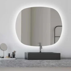 Specchio da bagno Nora LED 70x78 cm