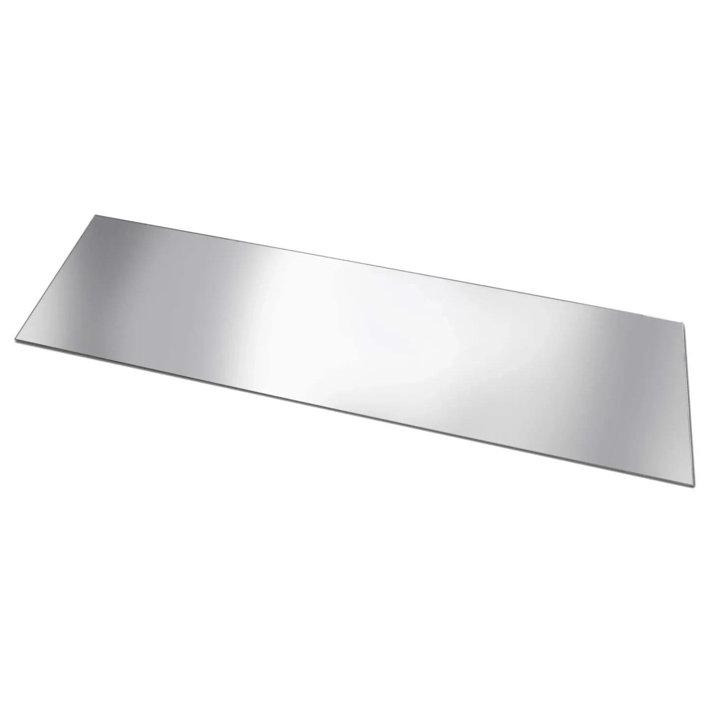 Specchio in acrilico Rettangolo 75x40 cm argento