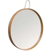 Specchio in legno naturale Ordina Round dm 60 cm sp 6 cm