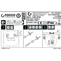 Specchio Led bagno Uma Round ø 75 cm