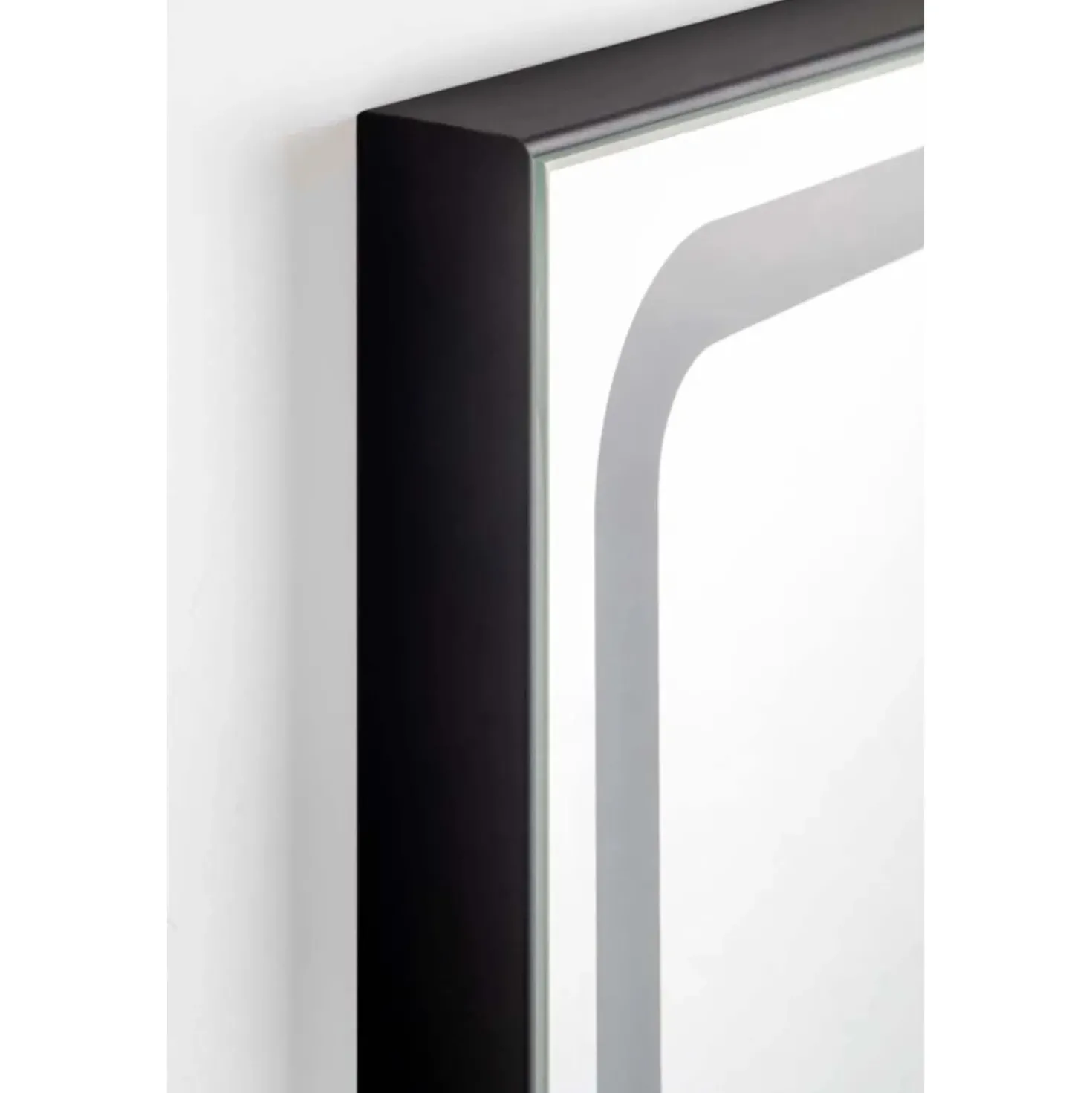 Specchio Led per Bagno Mia Dimmerabile 100x80 cm nero