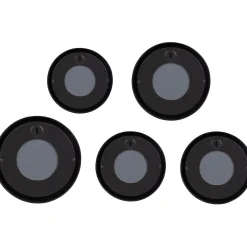 Specchio Lia Ø 25/23/18/15 cm nero 5 pz