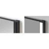 Specchio per bagno Megan nero 120x80 cm