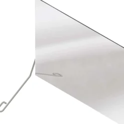 Specchio reclinabile 60x45 cm acciaio inox sx