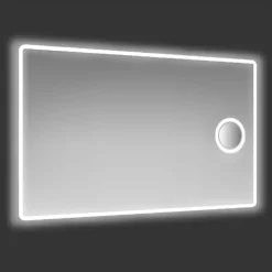 Specchio reversibile sabbiato retroilluminato LED COMET 100x70 cm