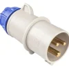 Spina mobile industriale 16 A 2P+T IP44 blu