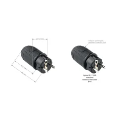 Spine con uscita assiale IP44 Vimar