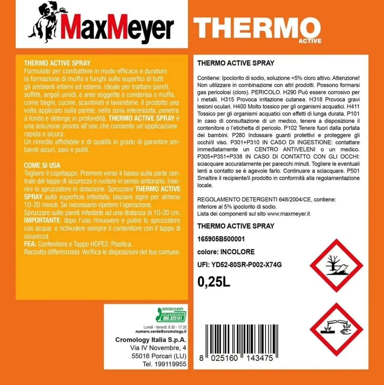 Spray antimuffa Thermo active 0,250 l