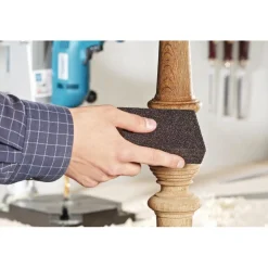 Spugna abrasiva grana media e grezza LUX-TOOLS 68x98x25 mm