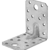 Staffa angolare con nervatura di rinforzo acciaio zincato 70x70x55 mm