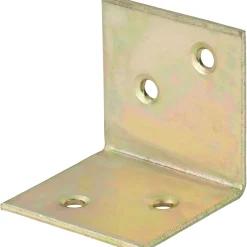Staffa angolare larga acciaio zincato 40x40x40 mm giallo