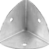 Staffa angolare per bordi acciaio zincato 28x28 mm