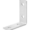 Staffa angolare per sedia verniciato a polvere 40x40x14 mm bianco