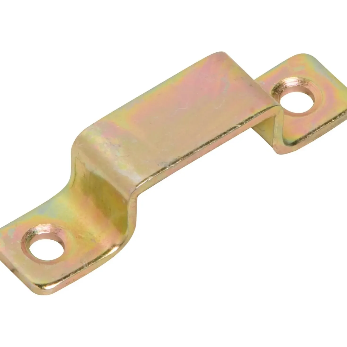 Staffa per tubo acciaio zincato 30x14 mm giallo