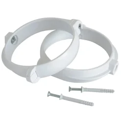 Staffe fermatubo tonde per tubi da Ø 100 mm 2 pezzi