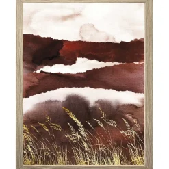 Stampa con cornice Golden Land 4 rovere 30x40 cm