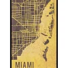 Stampa con cornice Miami nero 40x60 cm