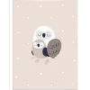 Stampa con cornice Owl bianco 30x40 cm