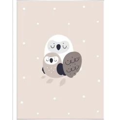 Stampa con cornice Owl bianco 30x40 cm