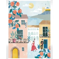 Stampa con cornice Spain bianco 30x40 cm