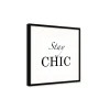 Stampa incorniciata con pass 30x30 cm stay chic