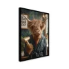 Stampa incorniciata 50x70 cm hairy cow