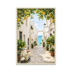 Stampa incorniciata 50x70 cm via dei limoni