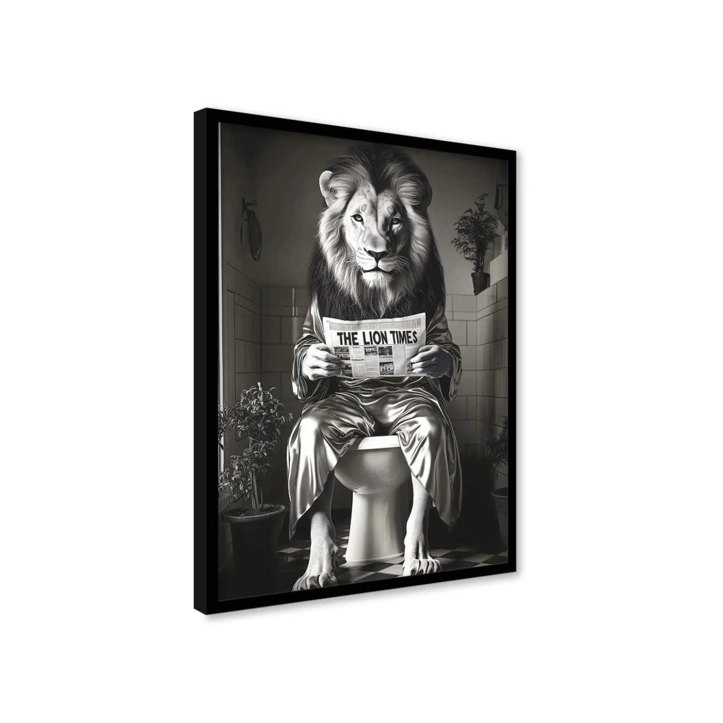 Stampa incorniciata 30x40 cm the lion times