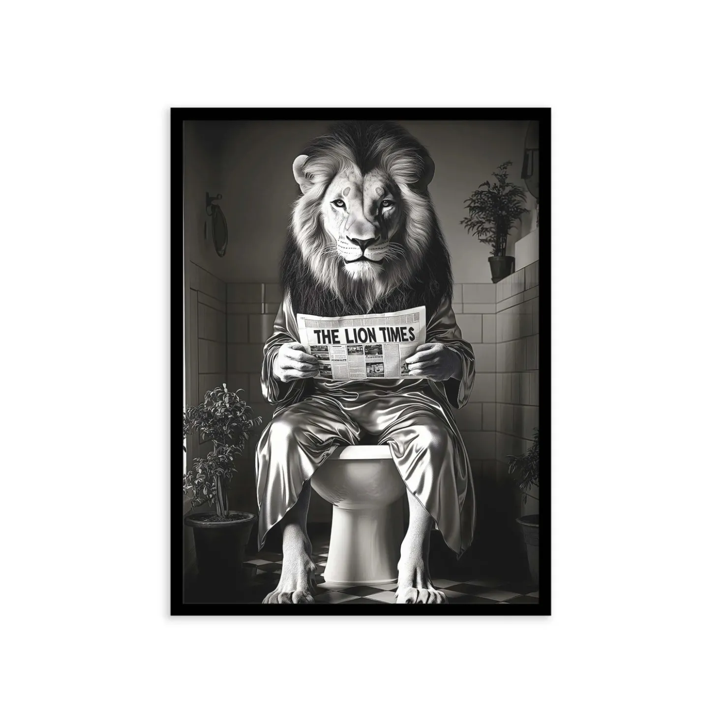 Stampa incorniciata 30x40 cm the lion times
