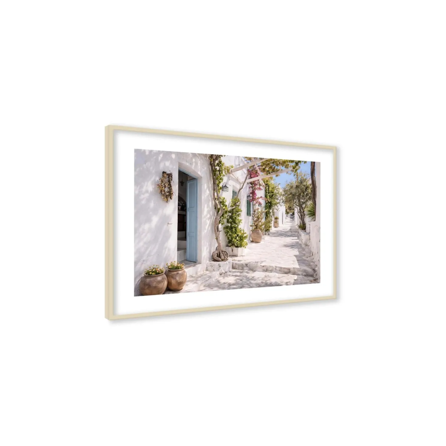 Stampa incorniciata 40x60 cm santorini