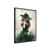 Stampa incorniciata 30x40 cm woman in green