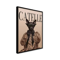 Stampa incorniciata 50x70 cm miss meow