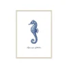 Stampa incorniciata 30x40 cm blue seahorse