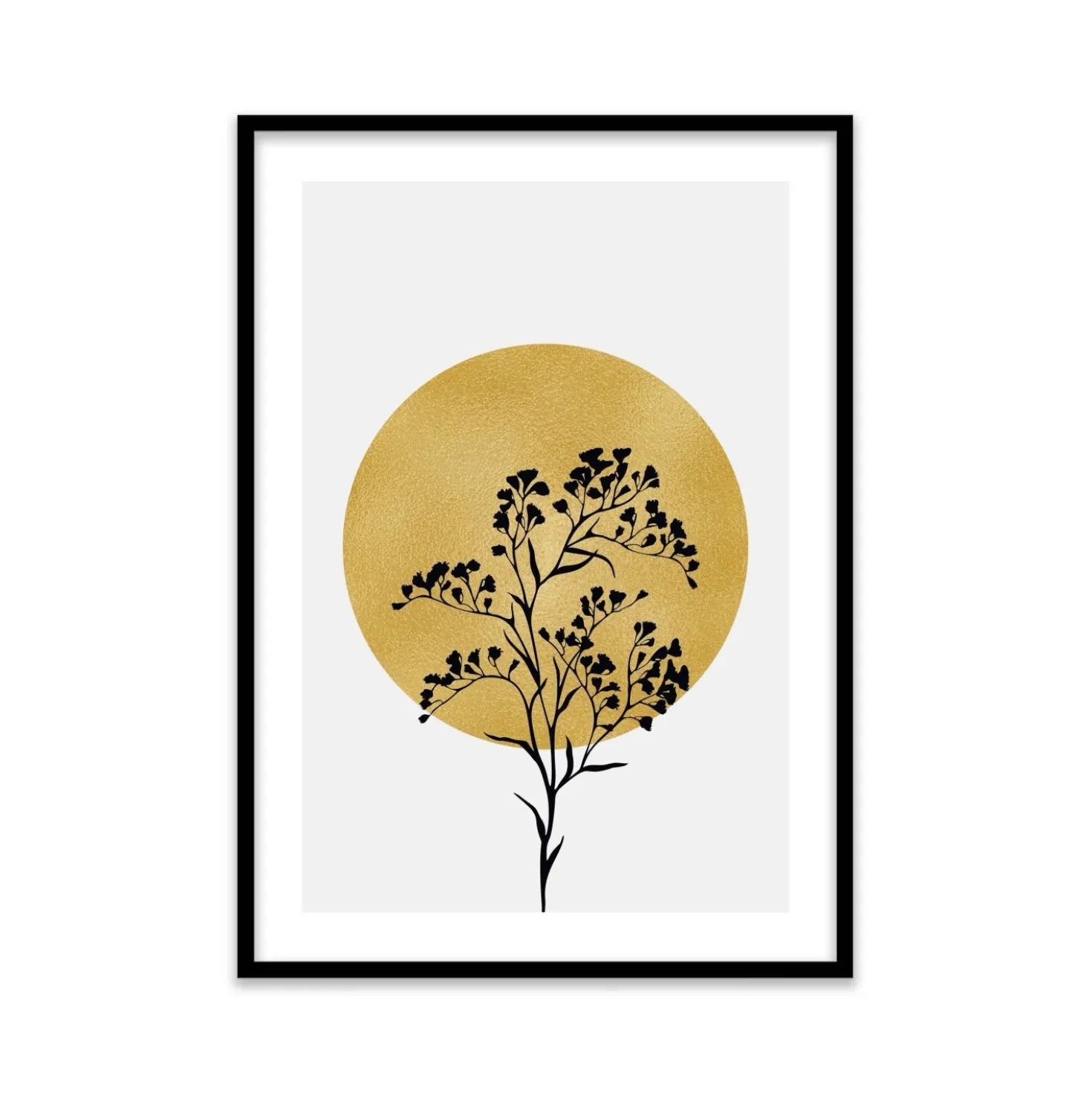 Stampa incorniciata 50x70 cm gold branch