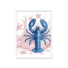 Stampa incorniciata 30x40 cm red&blue lobster