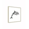 Stampa incorniciata 30x30 cm sea dolphin
