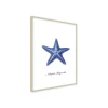 Stampa incorniciata 30x40 cm blue star