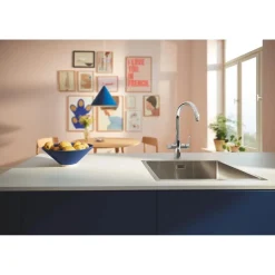 Starter kit con filtro ai carboni attivi GROHE Blue Pure StartCurve Cromo
