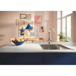 Starter kit con filtro ai carboni attivi GROHE Blue Pure StartCurve Cromo
