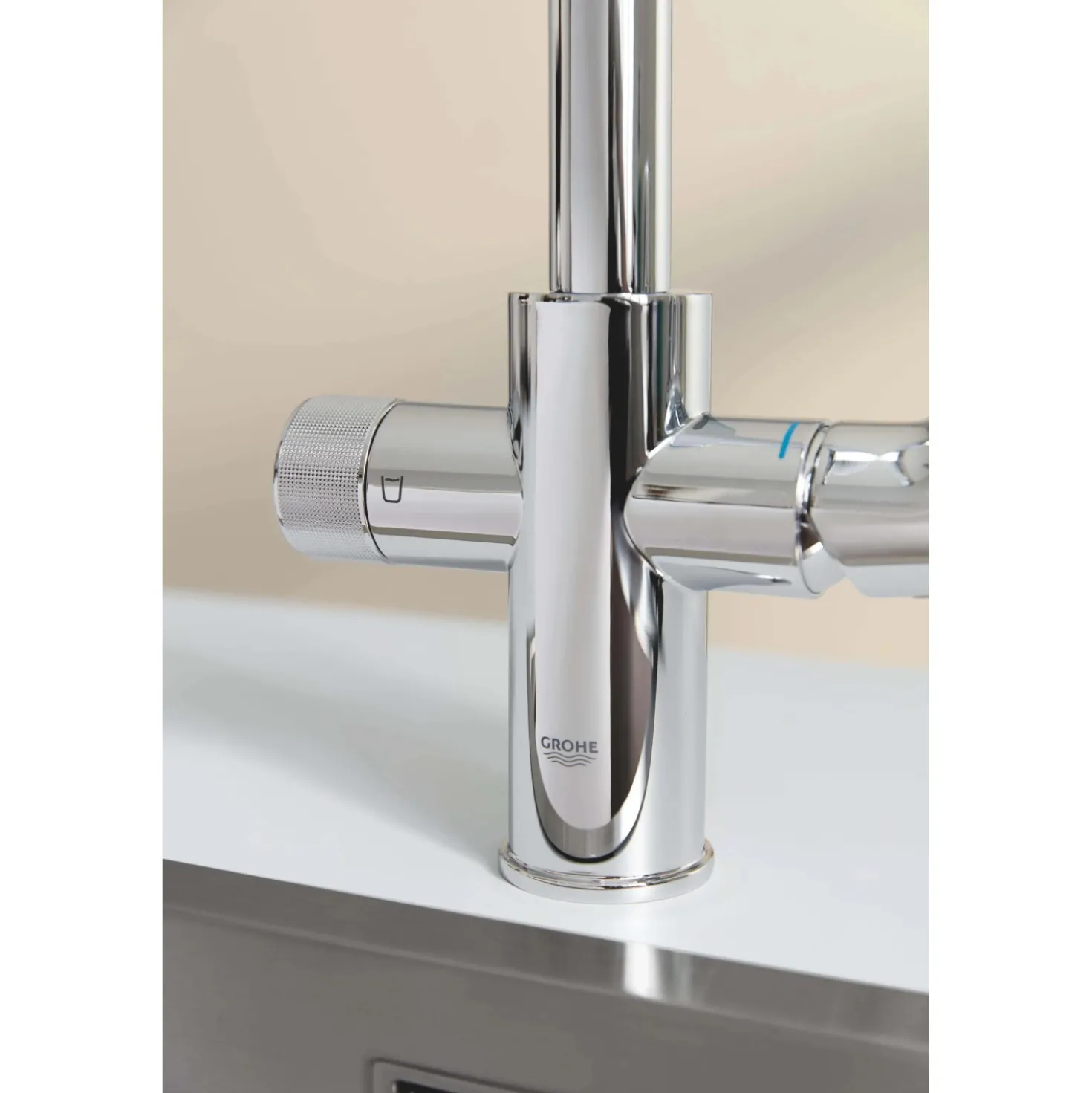 Starter kit con filtro ai carboni attivi GROHE Blue Pure StartCurve Cromo