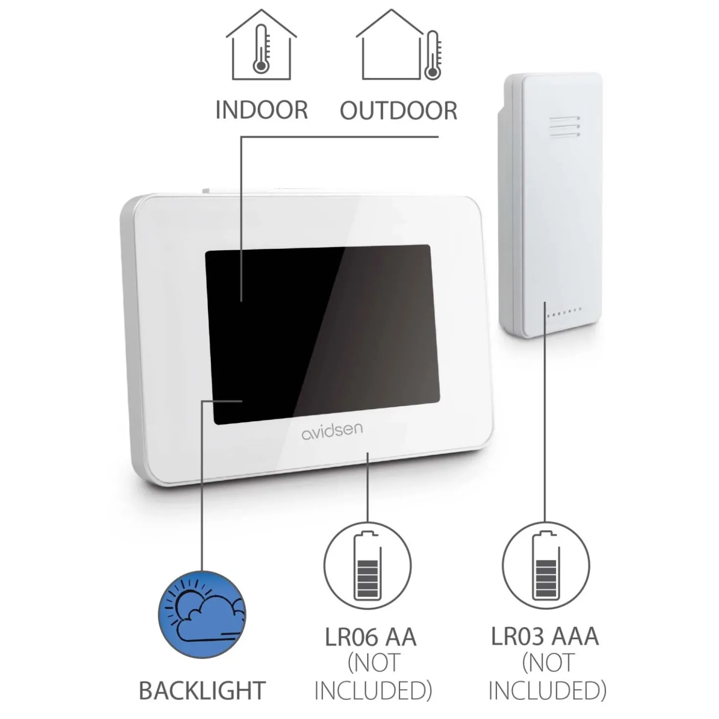 Stazione meteoSmart Home Avidsen con sonda esterna wireless