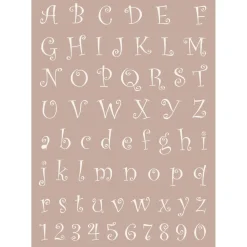 Stencil decorativo To-Do alfabeto n.605 21x29,7 cm