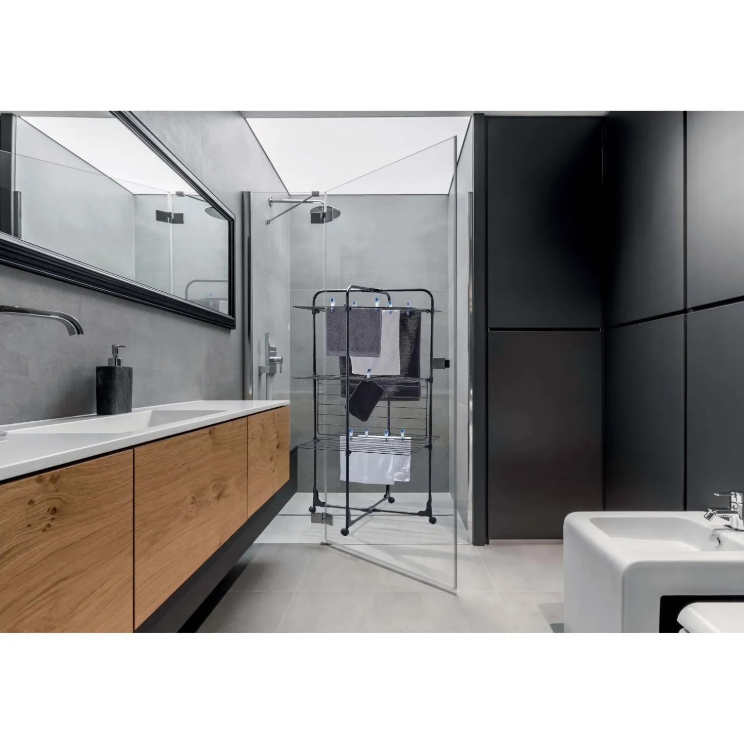 Stendibiancheria a torre Classic Tower 270 Black L asciugatura 27 m