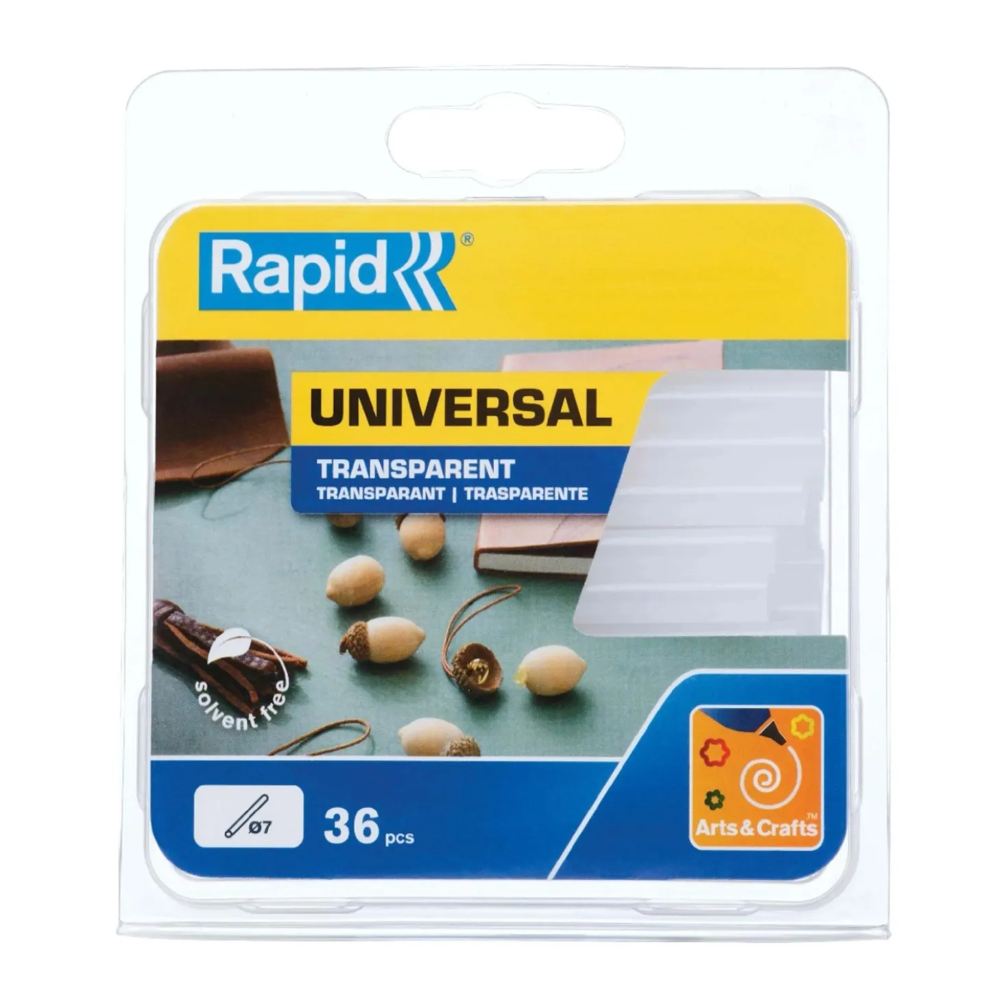 Stick di Colla Rapid per Decorazioni da 7 mm Trasparente