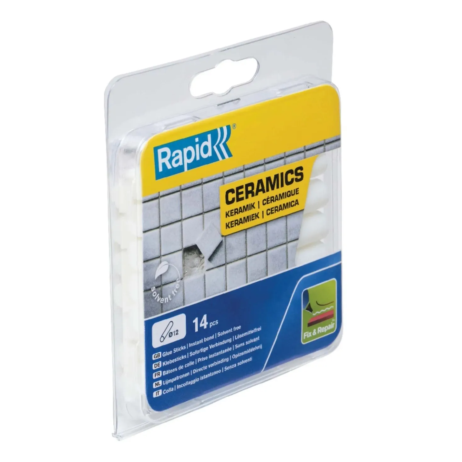 Stick di Colla Rapid per Sigillature da 12 mm Bianco